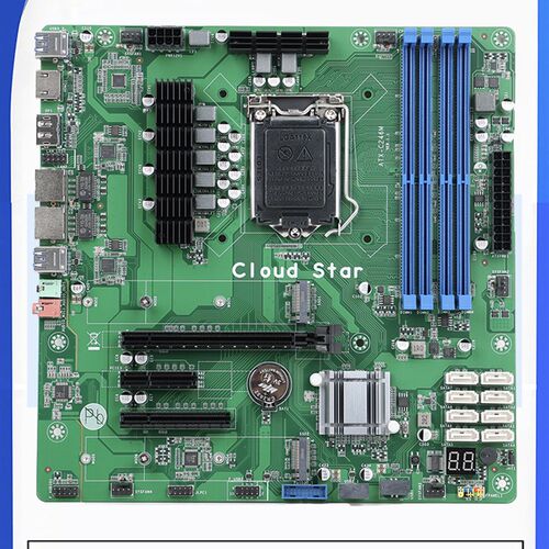 雲星CS246 NAS主板  i226双网 8SATA 3PCIE槽 MATX 群晖 原厂直销