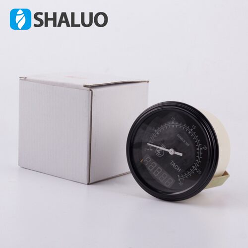 康明斯配件发动机转速计时表工程车小时柴油机 转速表 船用 24v