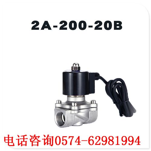 博普水下防水电磁阀门 不锈钢阀体2A-200-20B水阀 气阀