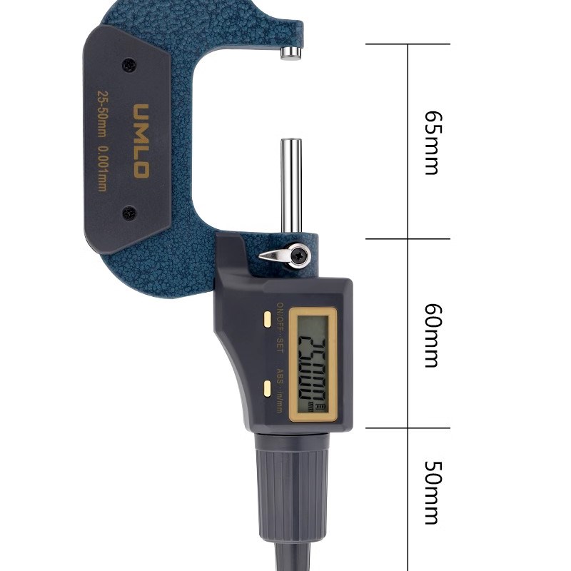 日本UMLO数显外径千分尺0-25mm高精度0.001电子螺旋测微器仪卡尺