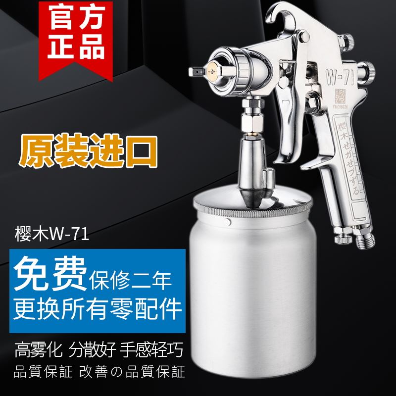 进口W-71喷枪W-101  W-77汽车家具钣金 高雾化油漆喷漆枪
