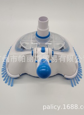 厂家直供游泳池清洁工具真空吸污头泳池配件可拆卸透明真空吸池头