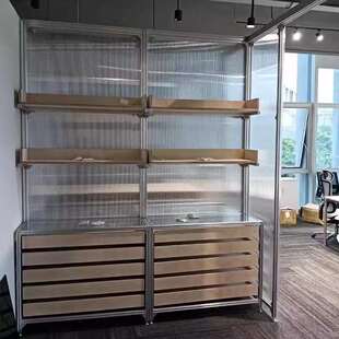 铝型材工业风工作台展架操作台收纳架展示柜陈列柜储物柜海洋板
