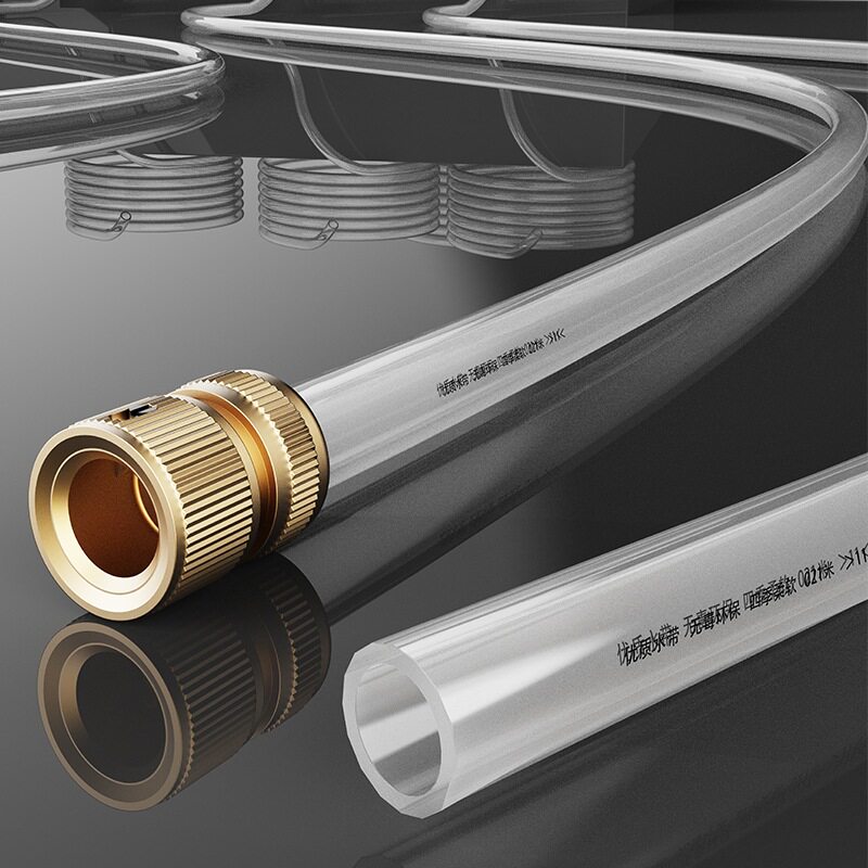 地热地暖清洗机配件透明高压管水管快速接头4分通水接头奶嘴新款