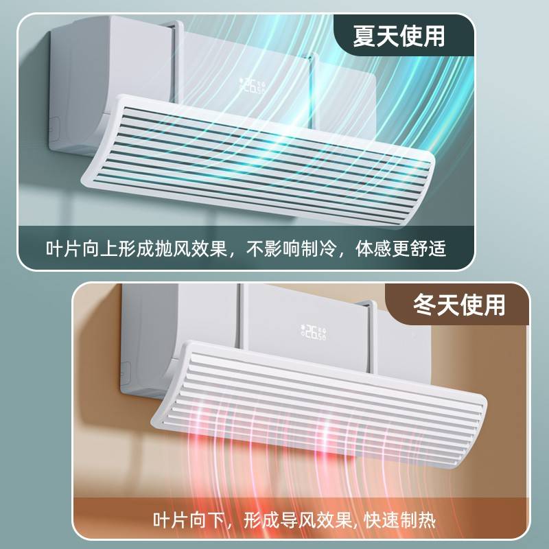 式空用吹导调板挡风防直出风口机挡档板神子51773器风板坐月专挂