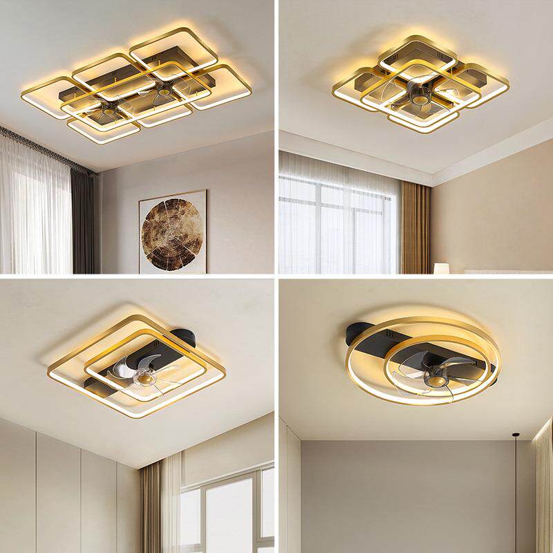 超薄吸顶风扇灯卧室客厅家用轻奢新款吊扇灯餐厅带电风扇吊灯一体