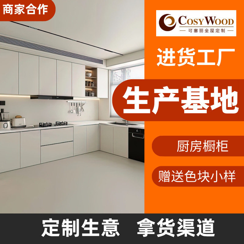 可塞丽整体橱柜厨房家具套装定制橱柜门组合加工厂