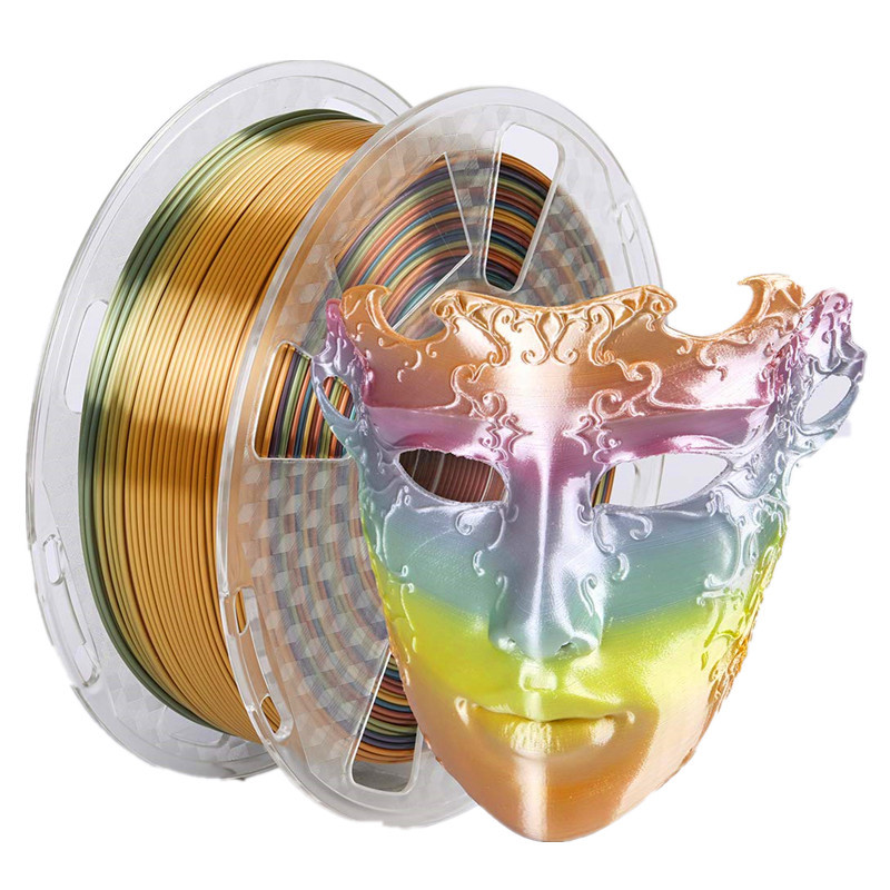 3D打印机耗材PLA丝绸彩虹渐变1.75mm渐变色打印线材打印笔耗材