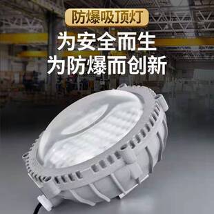 led防爆灯20w圆形防爆吸顶灯 隔爆型工业仓库化工厂房加油站用