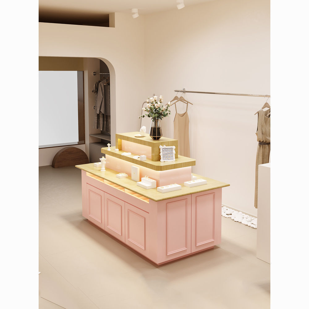 店铺中岛展示柜多用途