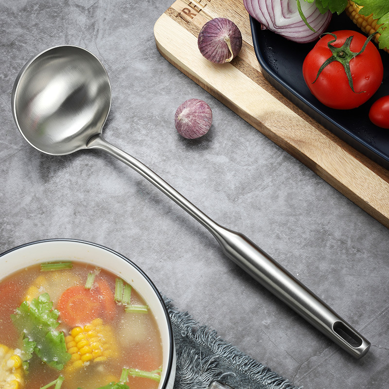 家庭用品汤壳火锅勺厨房用具炒勺烹饪工具304不锈钢大汤勺