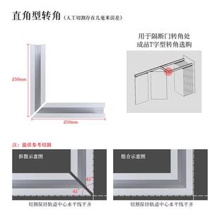 贸驰五金折叠门万向吊滑轮活动墙门包房隔断收纳移门折叠门推拉门