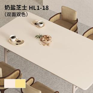 轻奢高级感餐桌垫桌布防水防油免洗茶几桌面垫子防烫隔热皮革台布