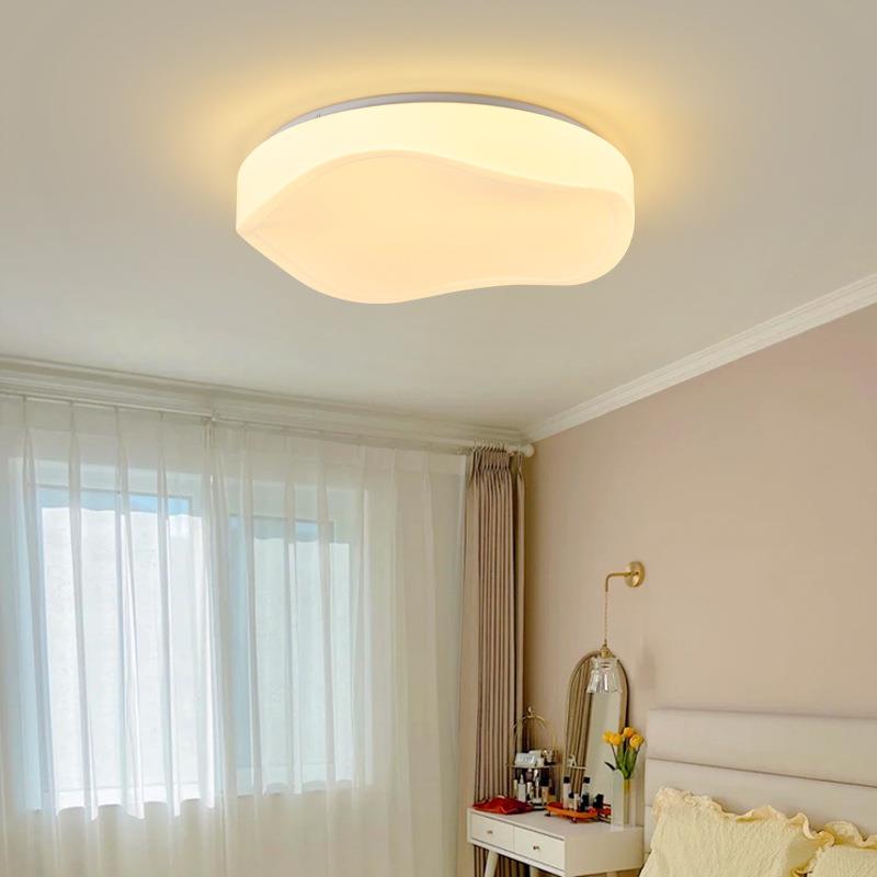 汇园卧室灯吸顶灯北欧灯具现代简约家用奶油风房间儿童房灯E