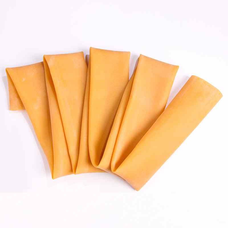 黄色橡胶圈高弹力橡皮管大口径空心橡胶管耐用型环套加长橡皮筋