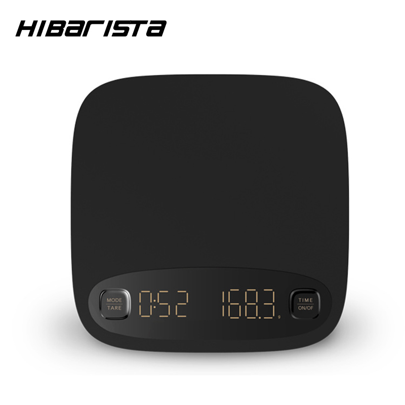 Hibarista 咖啡电子秤意式手冲咖啡智能电子秤咖啡豆称重计时充电