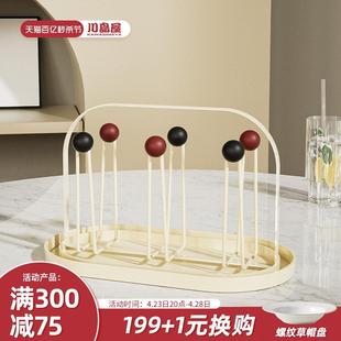 高颜值杯架倒挂水杯收纳置物架放玻璃茶杯沥水架子托盘家用