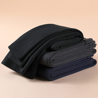 LUXURY PIG3层情侣保暖冬季款打底裤男士加厚高腰保暖女款裤1801