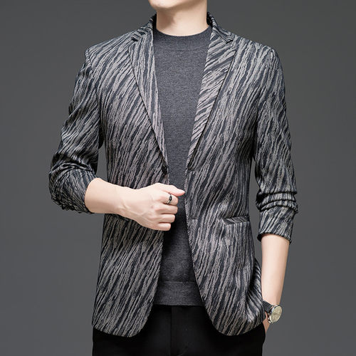 LUXURY PIG轻奢休闲西服男士新款单西外套高端显瘦修身西装SD270
