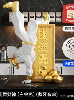 肌肉财神爷招财摆件健身房办公室前台装饰品乔迁新居店铺开业礼物