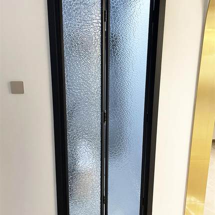 折叠门 钢化玻璃无下轨移门 卧室客厅餐厅卫生间隔断推拉门厨房间
