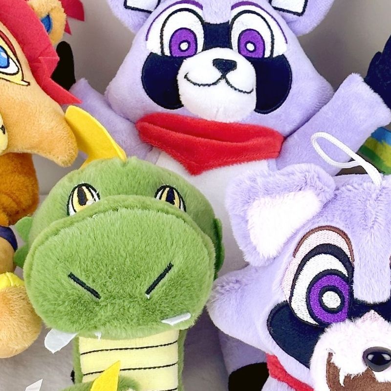 2025跨境新款靛蓝公园Indigo Park浣熊玩偶兰布利公仔儿童礼物