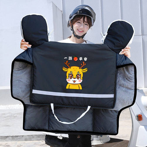 电动车挡风被冬季保暖加绒加厚电车三轮车摩托车双面防水防风罩