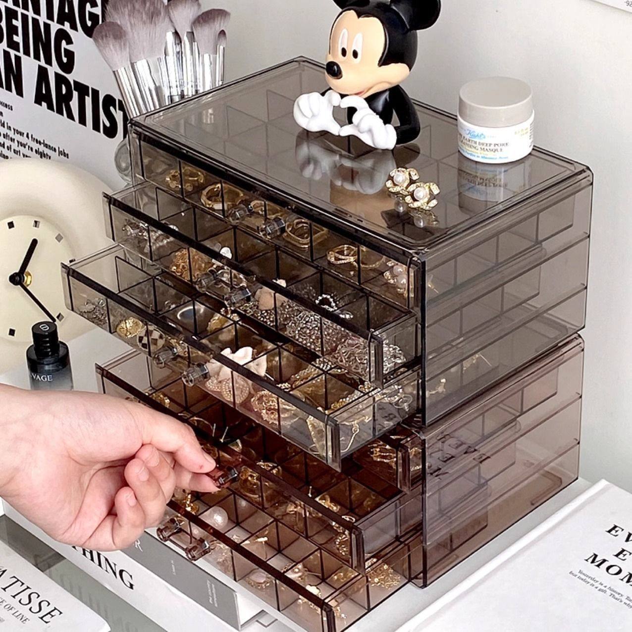 首饰收纳盒手饰品耳环项链耳钉耳饰大容量2025新款抽屉化妆品盒子,收纳整理,化妆箱/盒,淘宝优惠券,粉丝福利购,淘宝优惠卷