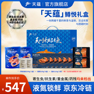 天蕴新疆三文鱼新疆鱼块虹鳟鱼生鲜节日礼品 鳟悦礼盒