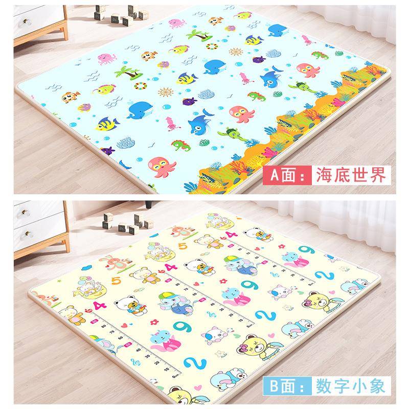 孩小保环泡行爬童垫加厚家宝婴客垫儿垫子厅用64394儿爬爬整张宝