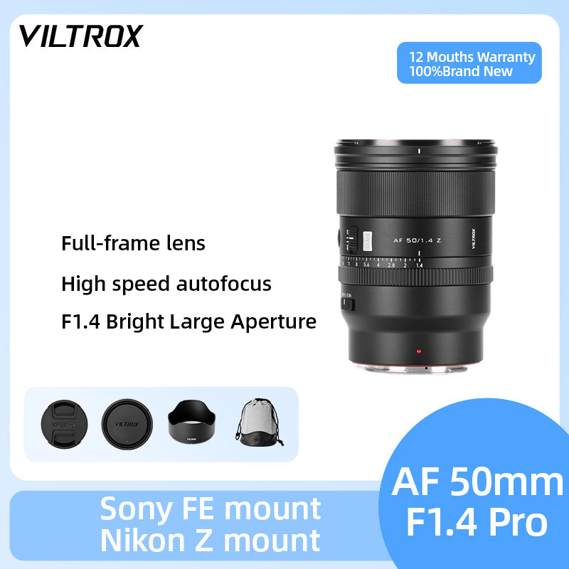 VILTROX 50mm F1.4 Auto Focus Full Frame Standard Prime Lens