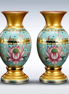 供佛花瓶唐彩合金佛堂