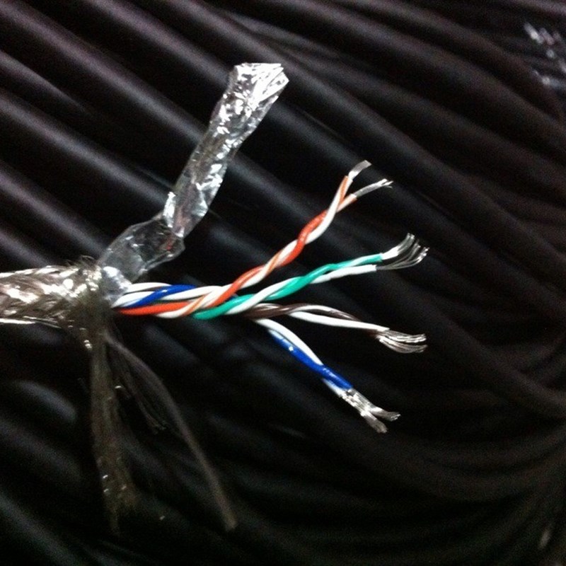 8芯对绞屏蔽线8*0.2平方RVSP双绞信号线耐折特软耐油拖Z链机械手