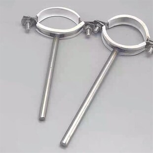 201不锈钢加长管码管夹管卡管箍抱箍PVC排水包胶吊码12公分15公分