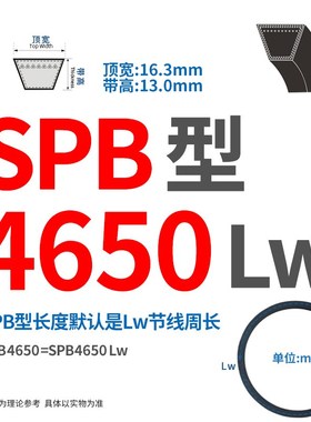 三角带SPB/SPC/4600/4650/4700/4750/5000/5300/Lw传动皮带搅拌机