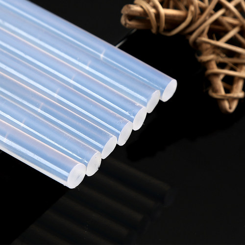 手工用透明胶棒/热熔胶棒/热溶胶条胶枪7MM高粘性热熔胶条胶棒