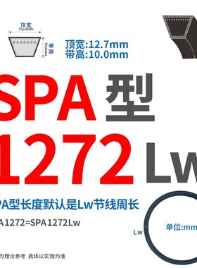 三角带SPA/1182/1207/1220/1232/1257/1272/Lw传动皮带经编机电机
