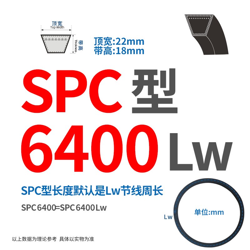 三角带SPC/6100/6200/6400/6500/6600/6700/Lw传动皮带喷砂机减速