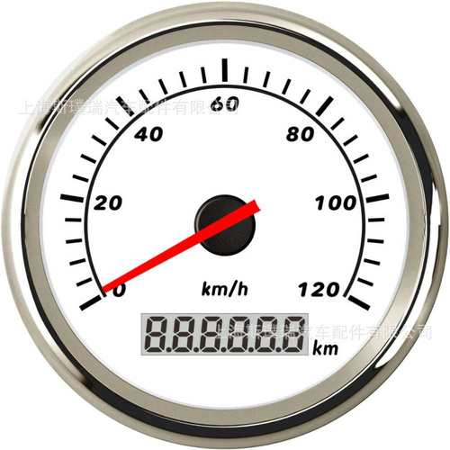 85mm螺纹安装改装车船通用速度表里程表120km/200km/h脉冲信号表