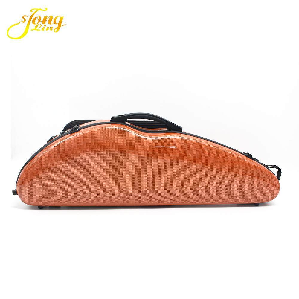 通灵牌量多可谈轻便复合碳纤维多色小提琴琴盒硬盒含谱袋