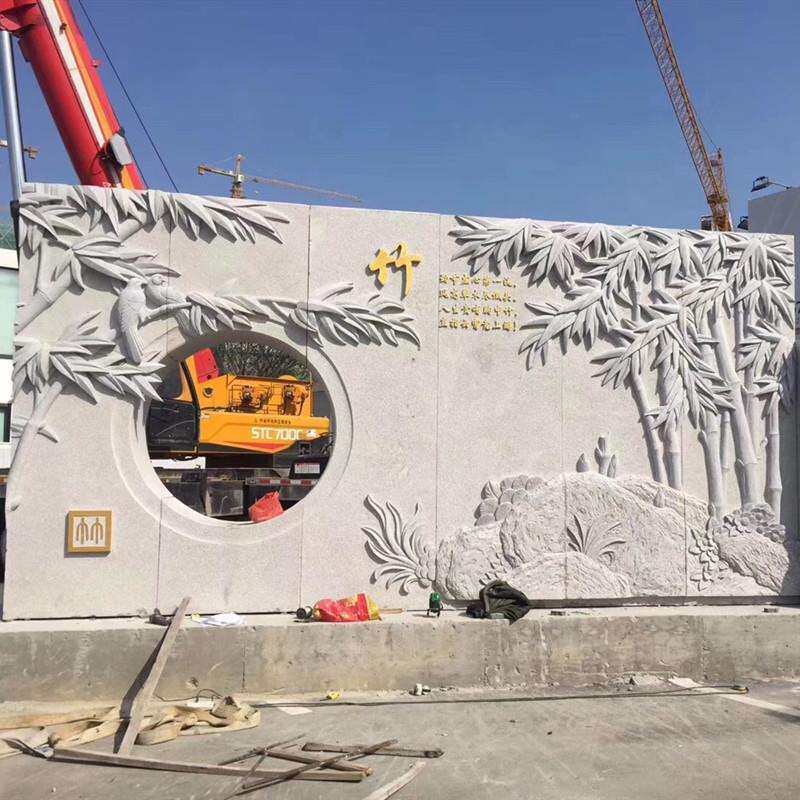 石雕浮雕景墙大理石雕刻壁画花岗岩校园汉白玉园林广场大型文化墙