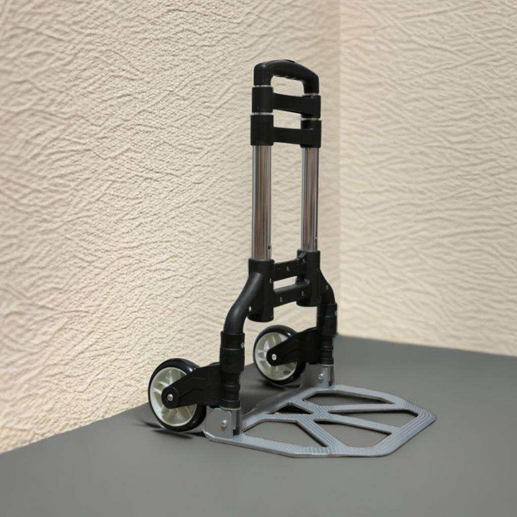 铝合金加厚加粗行李车拉货车买菜车拖车折叠购物车推车