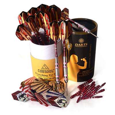 CUESOUL/Q獣飞镖针22克专业硬式飞镖筒桶套装DOZEN-B2201