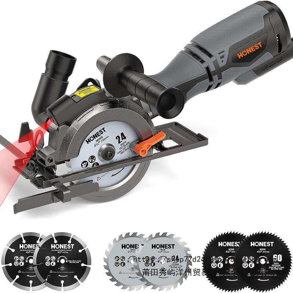 220V手持电圆锯木工电锯单手小型多用切割机小锯迷你手提锯手电锯