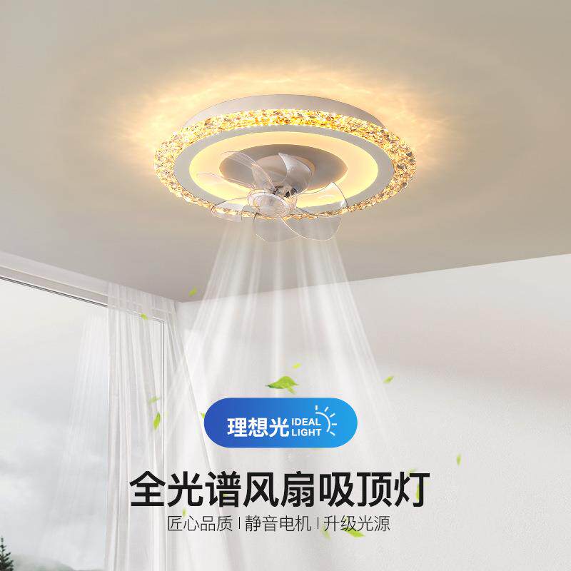 博泳全光谱护眼卧室风扇灯轻奢创意儿童房主卧房间一体吊扇灯