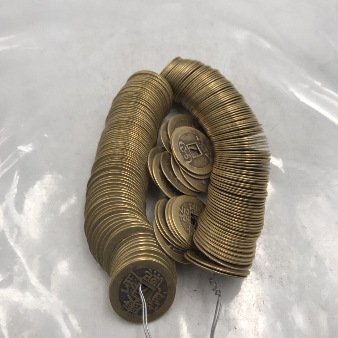 仿古做旧包浆纯铜五帝钱200个