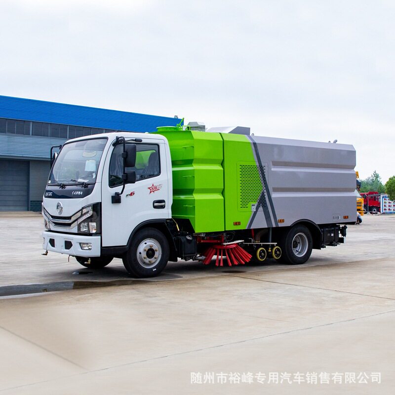 国六东风9方洗扫路沿路缘车