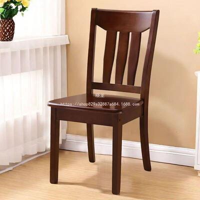晓龙实木餐椅餐桌椅子家用凳子靠背椅纯全木头中式原木椅餐厅吃饭