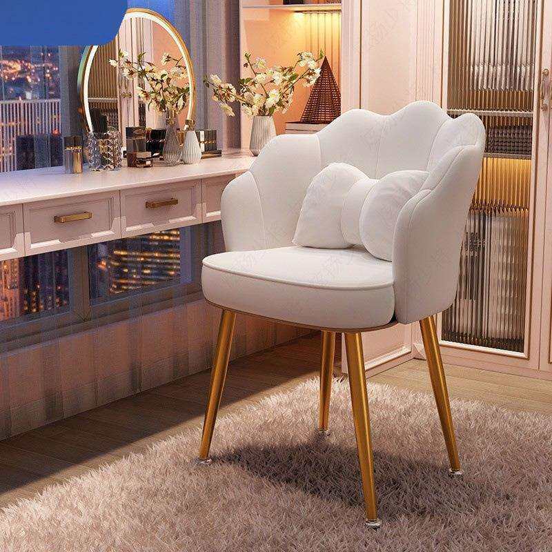 美甲店顾客专用椅子靠背舒适凳子梳妆台轻奢高级卧室女生化妆