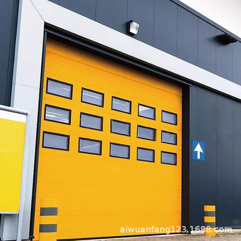 成都工业提升门钢制滑升门车间自动感应保温门车间厂房大门